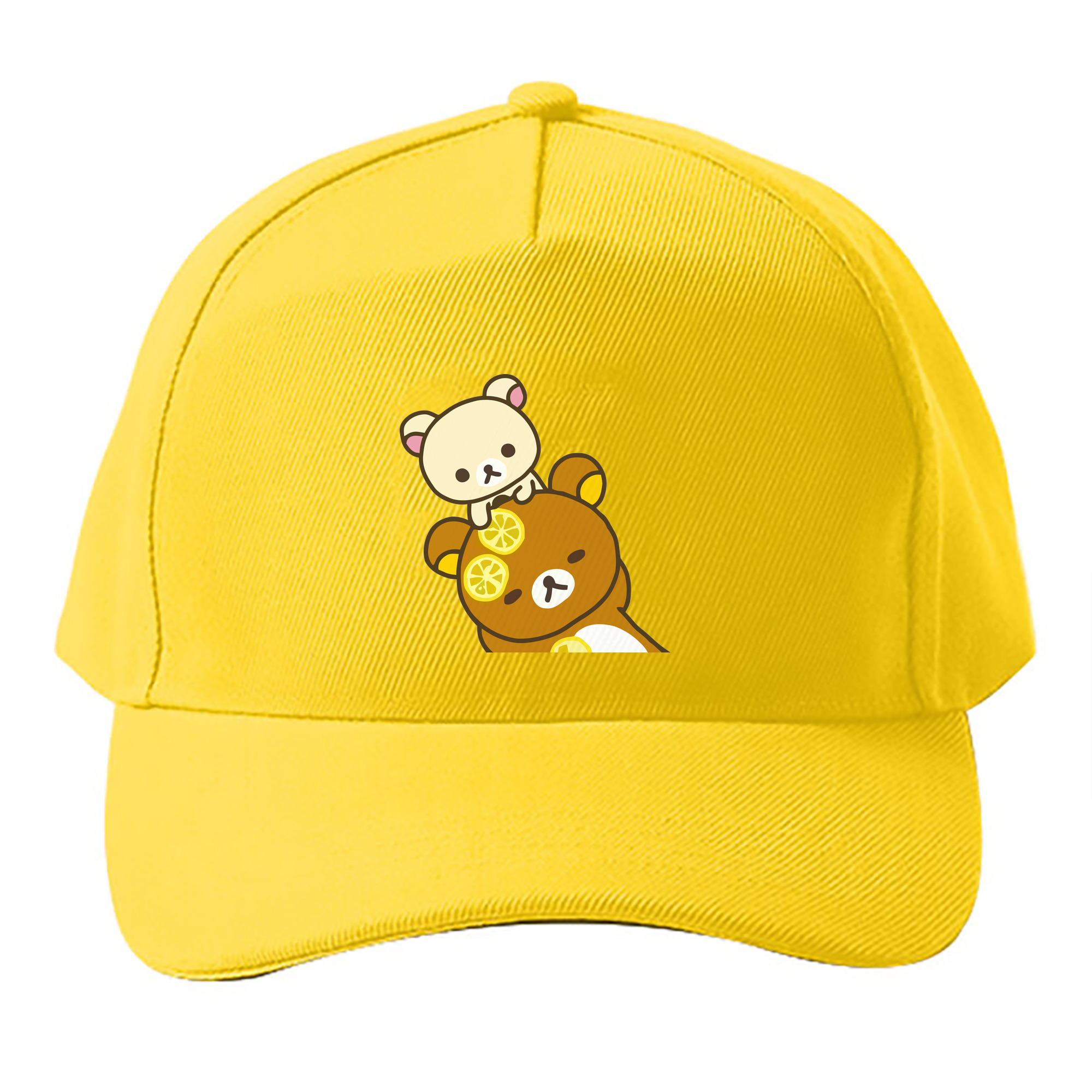 （画像用） リラックマ リラックマ キイロイトリ Rilakkuma Korilakkuma Kiiroitori ベースボールキャップ 綿100％ 男女兼用 帽子 スポーツ